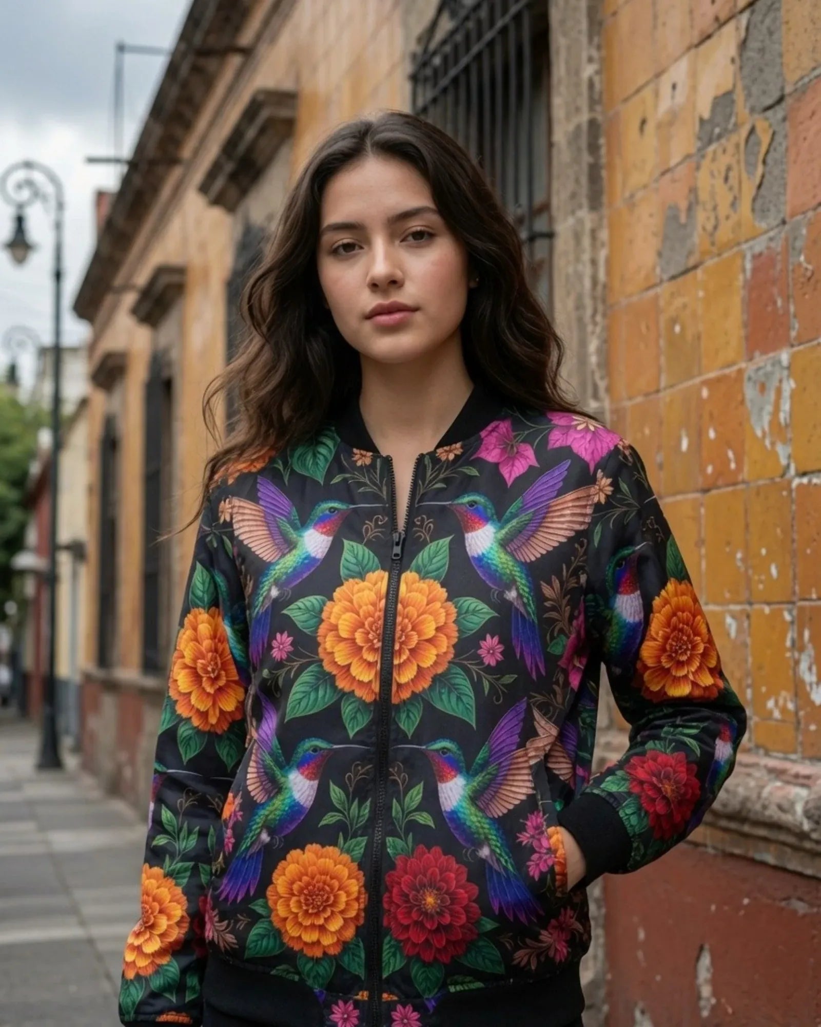 Retrooo.com Chaqueta Chamarra Retrooo Doble Vista Bomber Huitzilin · El Regreso de los Colibríes