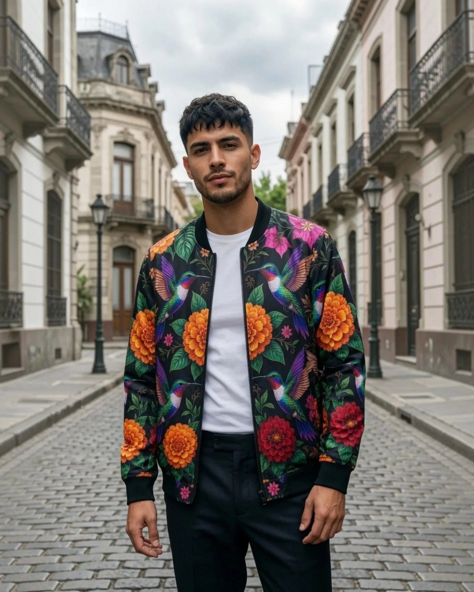 Retrooo.com Chaqueta Chamarra Retrooo Doble Vista Bomber Huitzilin · El Regreso de los Colibríes