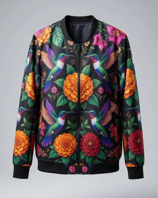 Retrooo.com Chaqueta Chamarra Retrooo Doble Vista Bomber Huitzilin · El Regreso de los Colibríes
