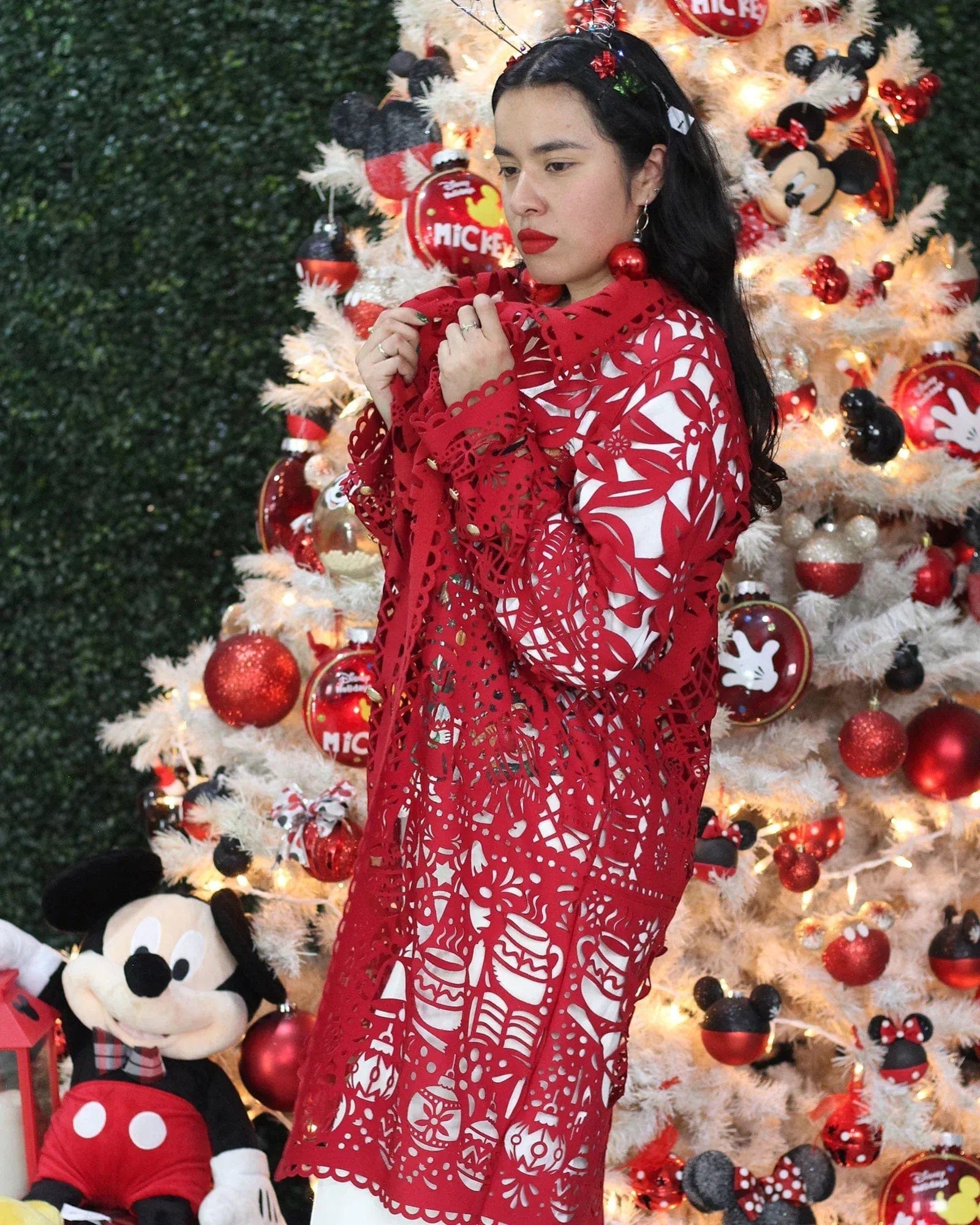 Retrooo.com Chaqueta Túnica Abrigo Mexclart Fin de Año Tropical Arte Textil Mexicano