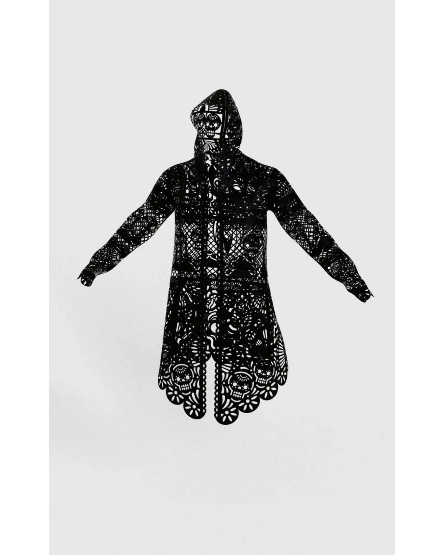 Retrooo.com Chaqueta Túnica abrigo Mexclart Ofrenda Viva Arte Textil Mexicano