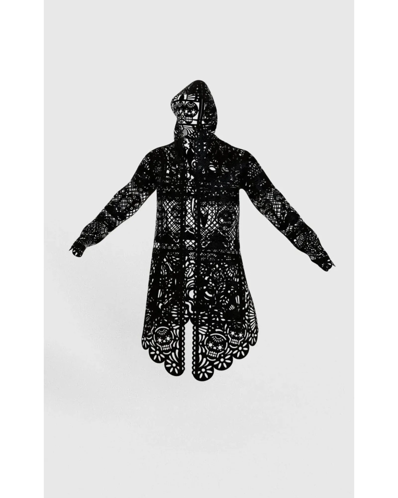 Retrooo.com Chaqueta Túnica abrigo Mexclart Ofrenda Viva Arte Textil Mexicano