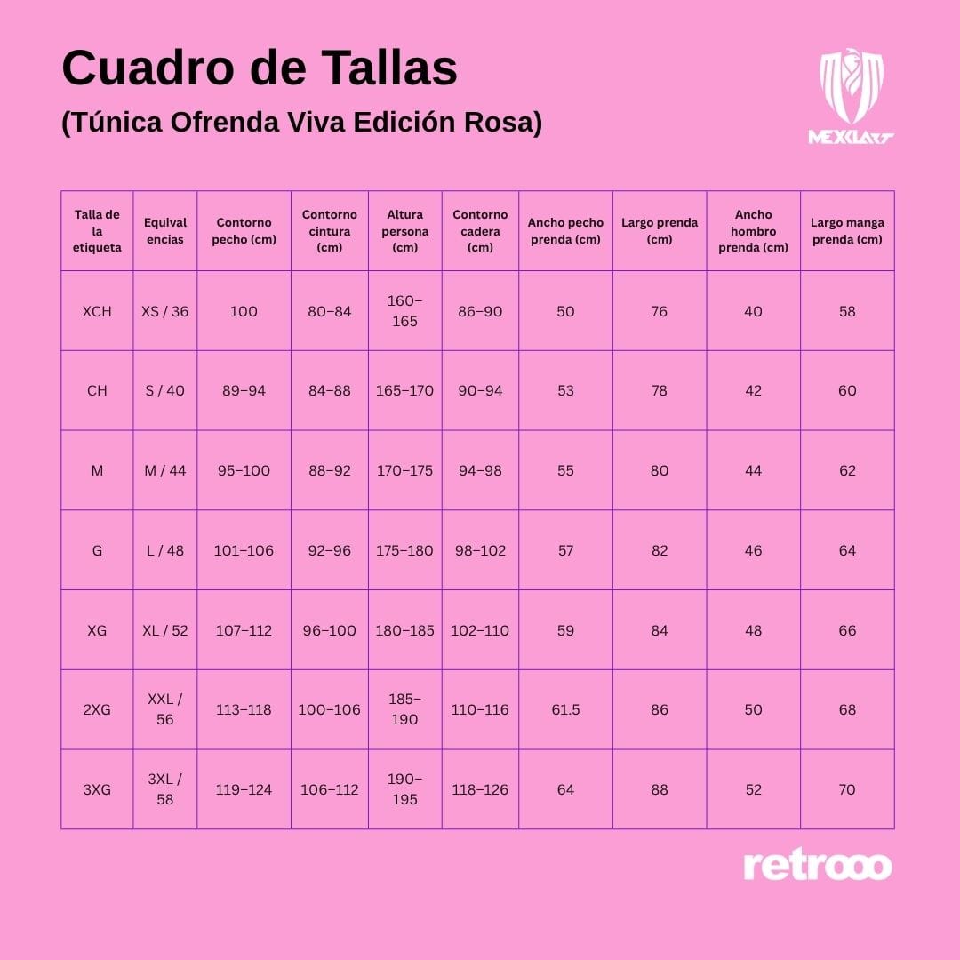 Retrooo.com Chaqueta Túnica abrigo Mexclart Ofrenda Viva Arte Textil Mexicano - Edición Rosa Mexicano