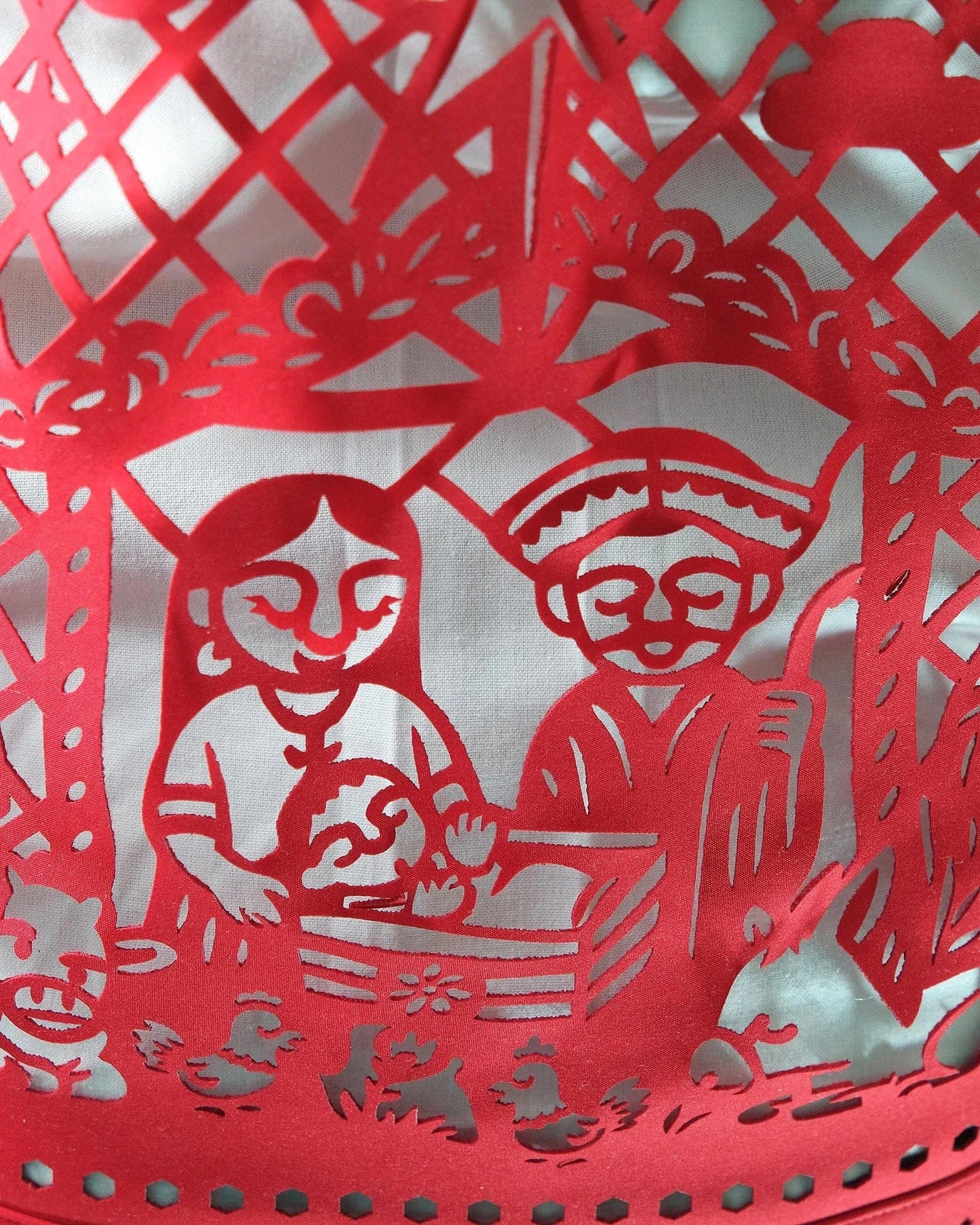 Retrooo.com Chaqueta Túnica Abrigo Mexclart Posada Tropical Arte Textil Mexicano