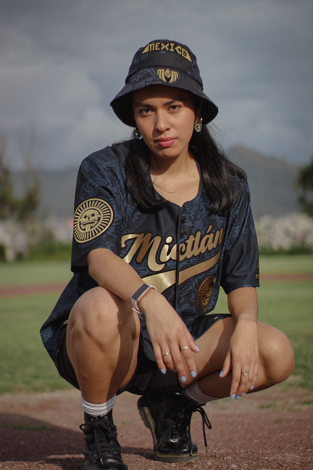 Retrooo.com Jersey béisbol Jersey Béisbol Mictlán - Edición Águila Guerrera | Inframundo Sagrado Deportivo