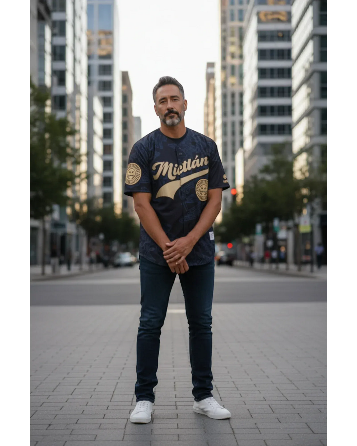 Retrooo.com Jersey béisbol Jersey Béisbol Mictlán - Edición Águila Guerrera | Inframundo Sagrado Deportivo
