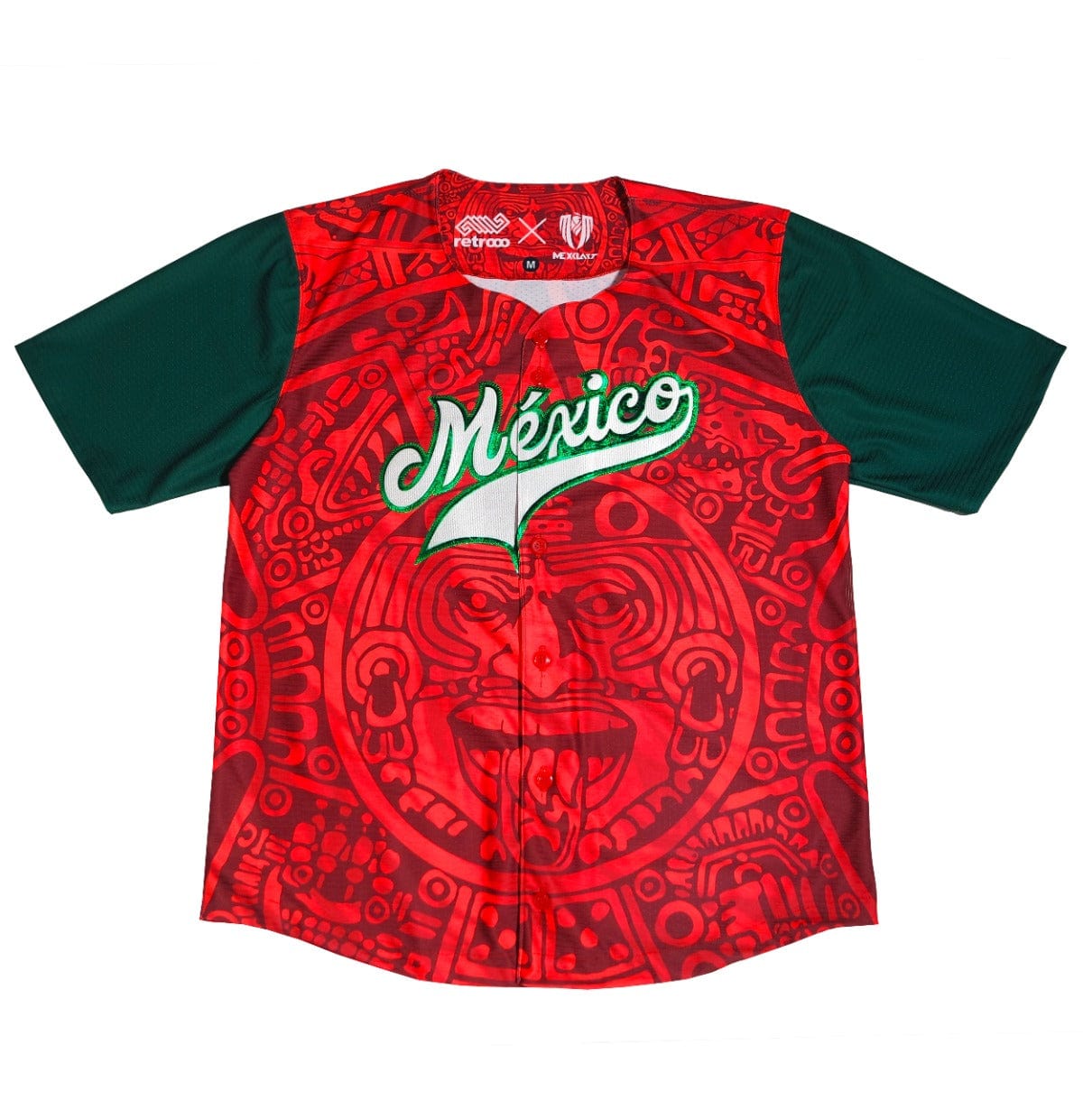 Retrooo.com Jersey béisbol Jersey Béisbol Piedra del Sol - Edición Calendario Azteca | Personalización Premium