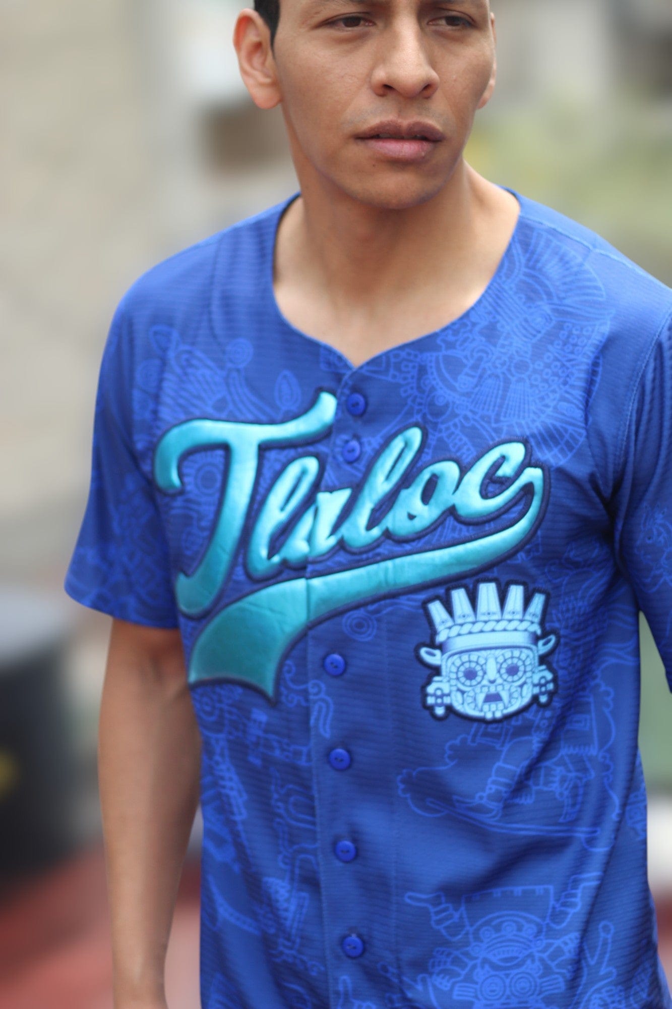 Retrooo.com Jersey béisbol Jersey Béisbol Tlaloc - Edición Divina | Dios de la Lluvia y la Fertilidad