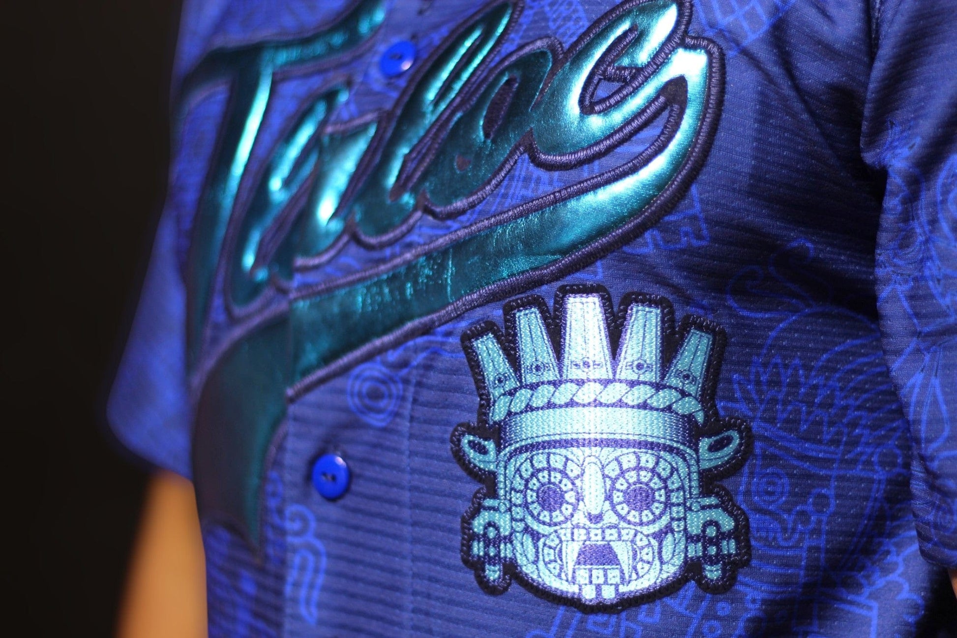 Retrooo.com Jersey béisbol Jersey Béisbol Tlaloc - Edición Divina | Dios de la Lluvia y la Fertilidad