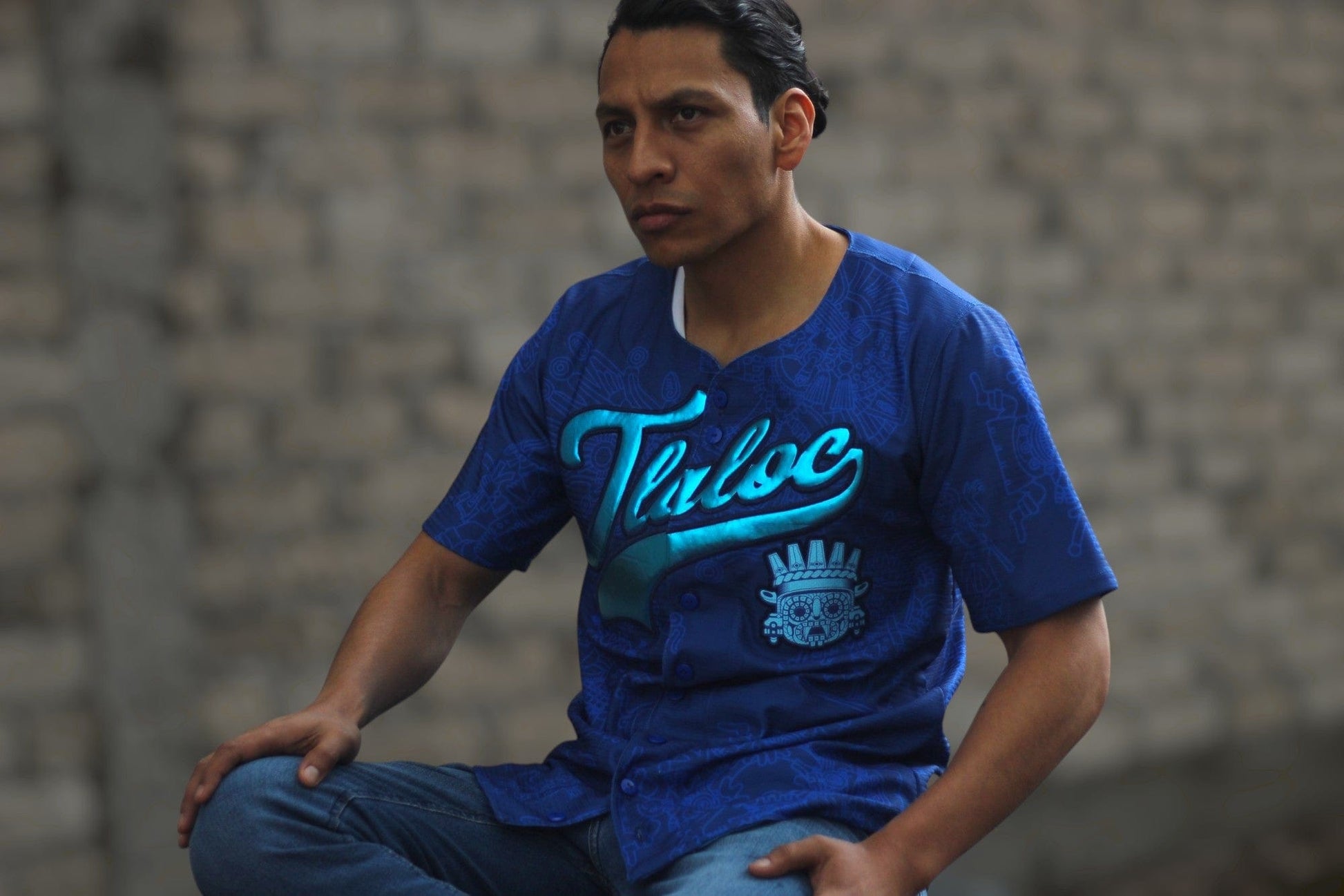 Retrooo.com Jersey béisbol Jersey Béisbol Tlaloc - Edición Divina | Dios de la Lluvia y la Fertilidad