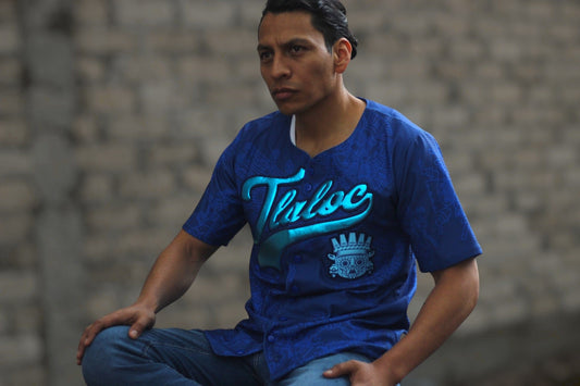 Retrooo.com Jersey béisbol Jersey Béisbol Tlaloc - Edición Divina | Dios de la Lluvia y la Fertilidad