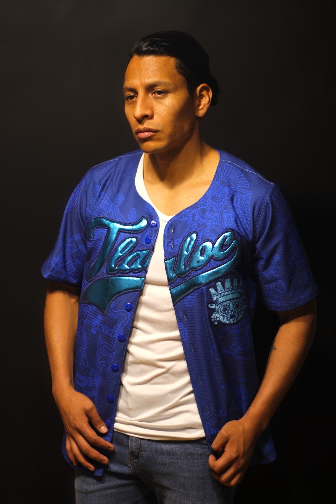 Retrooo.com Jersey béisbol Jersey Béisbol Tlaloc - Edición Divina | Dios de la Lluvia y la Fertilidad