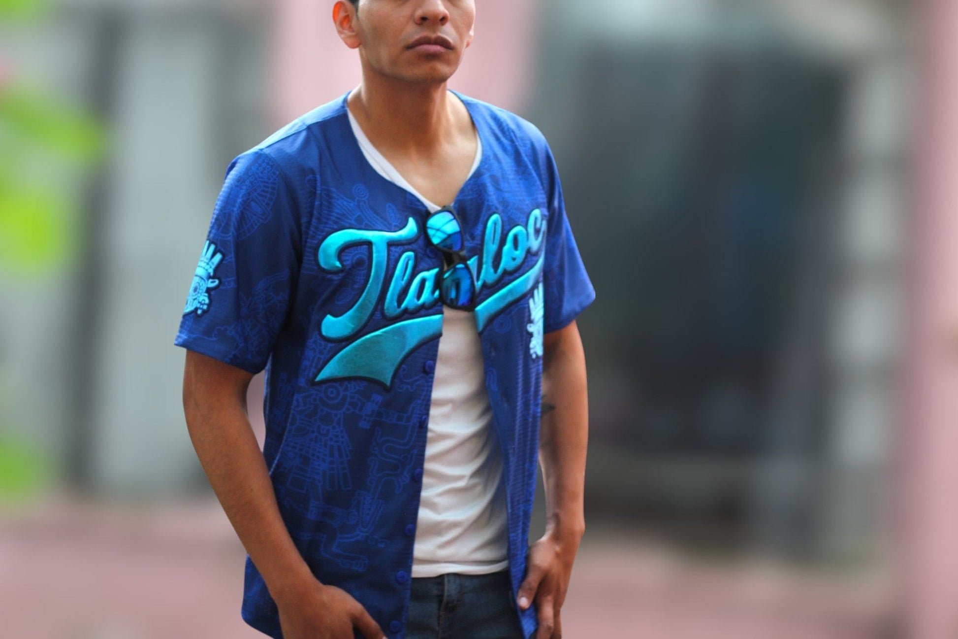 Retrooo.com Jersey béisbol Jersey Béisbol Tlaloc - Edición Divina | Dios de la Lluvia y la Fertilidad