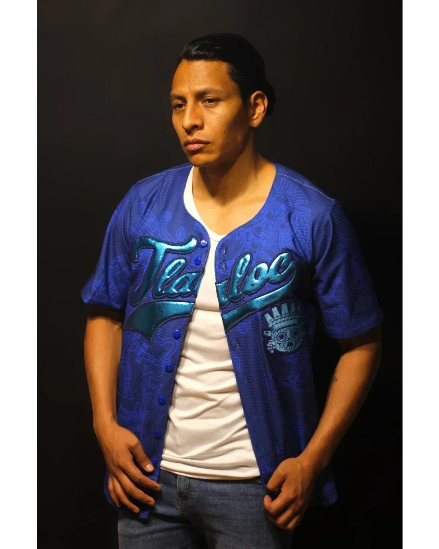 Retrooo.com Jersey béisbol Jersey Béisbol Tlaloc - Edición Divina | Dios de la Lluvia y la Fertilidad