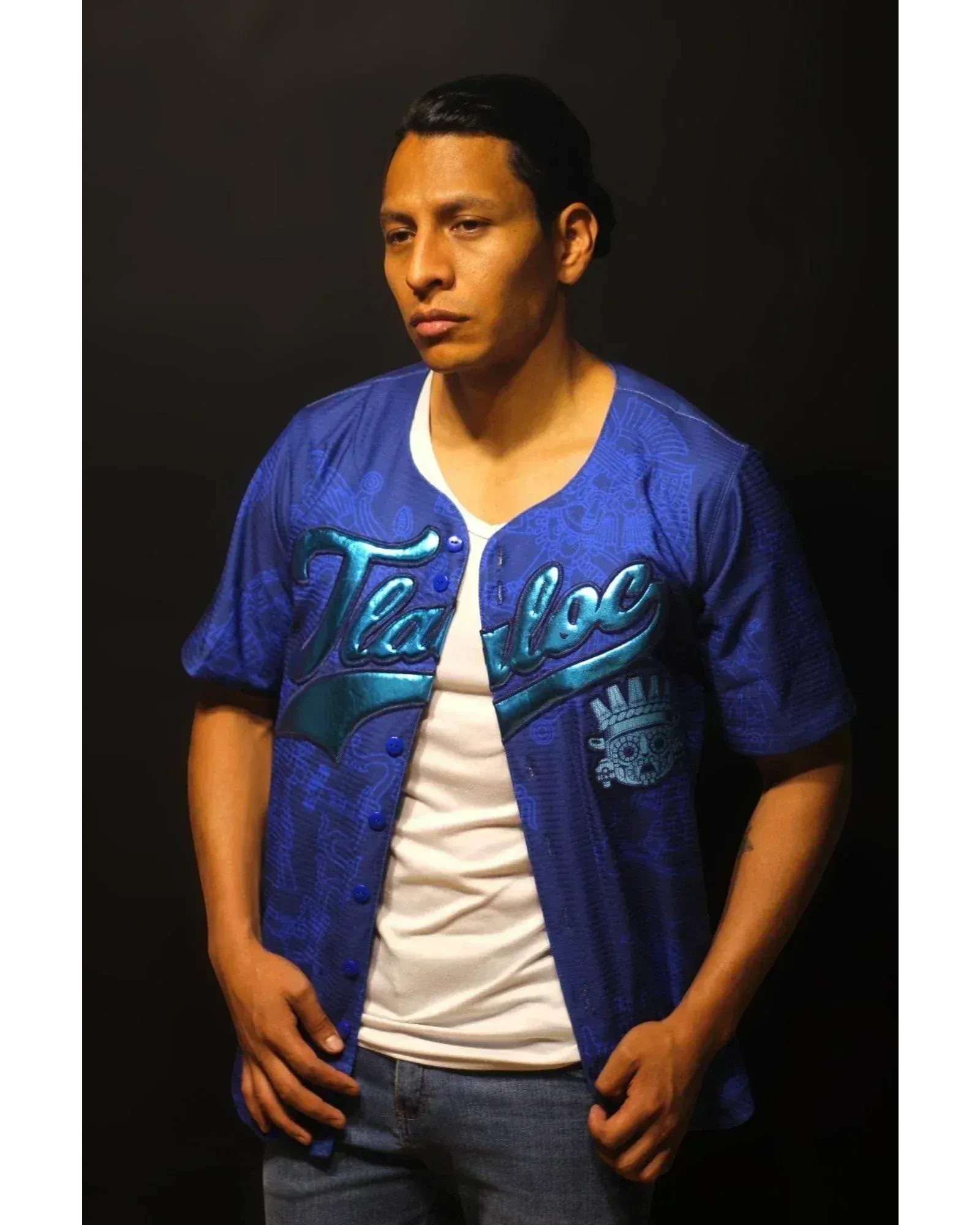Retrooo.com Jersey béisbol Jersey Béisbol Tlaloc - Edición Divina | Dios de la Lluvia y la Fertilidad