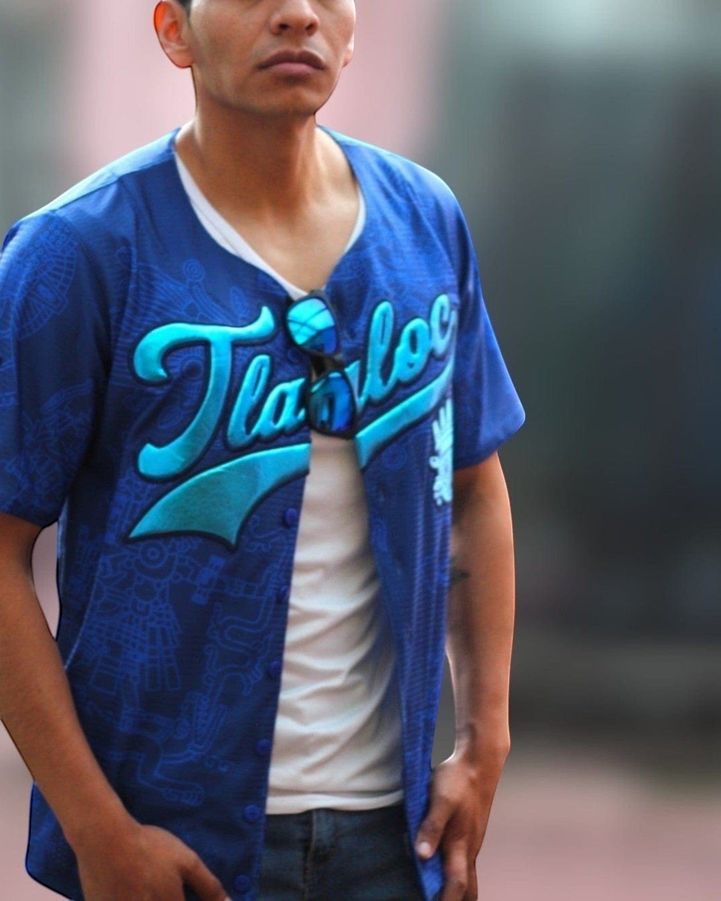 Retrooo.com Jersey béisbol Jersey Béisbol Tlaloc - Edición Divina | Dios de la Lluvia y la Fertilidad