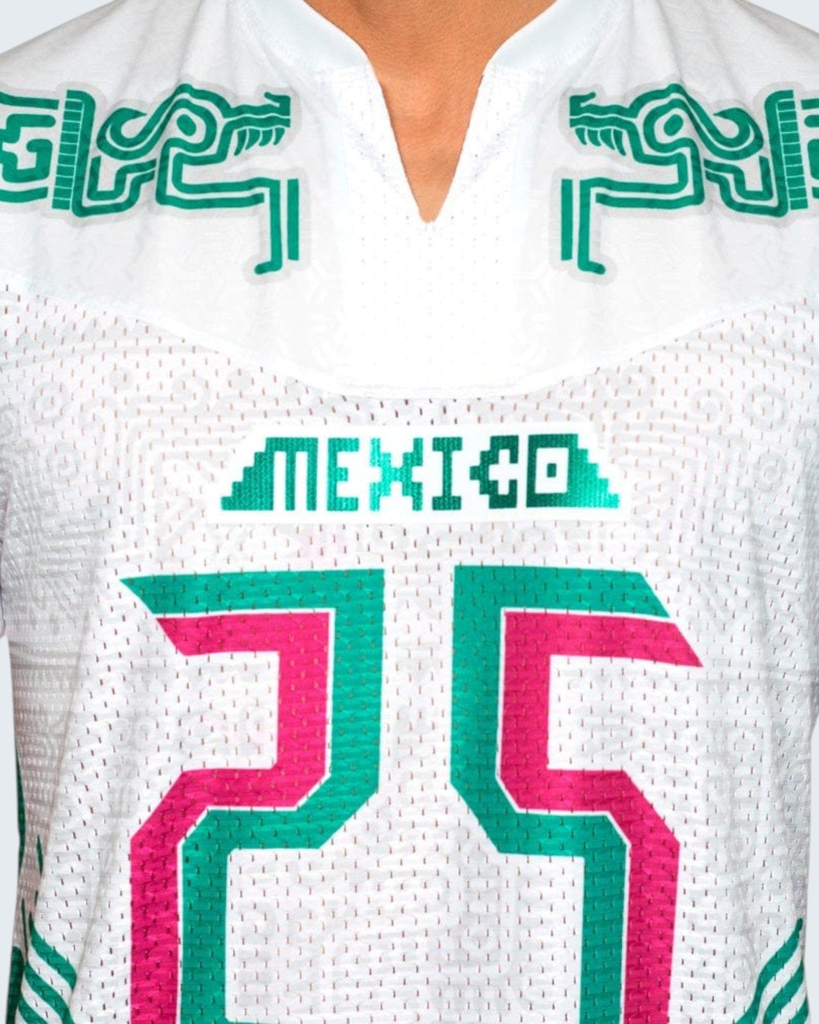 Retrooo.com Jersey Blanco / ECH (XS) Jersey Mexclart Kukulkán Juego de Pelota - Edición Futuro Ancestral | Premio Diseña México