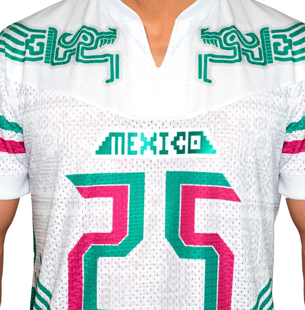 Retrooo.com Jersey Blanco / XS Jersey Mexclart Kukulkán Juego de Pelota - Edición Futuro Ancestral | Premio Diseña México