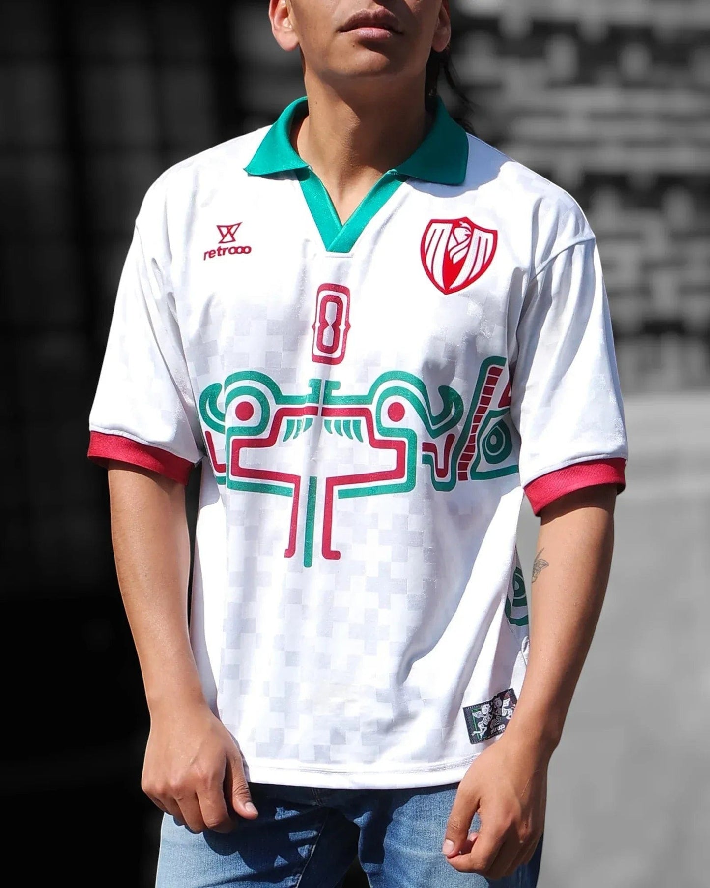 Retrooo.com Jersey Claro / CH (S) Jersey Retrooo Kukulkán Manta | Volver al Origen - El Cero Maya