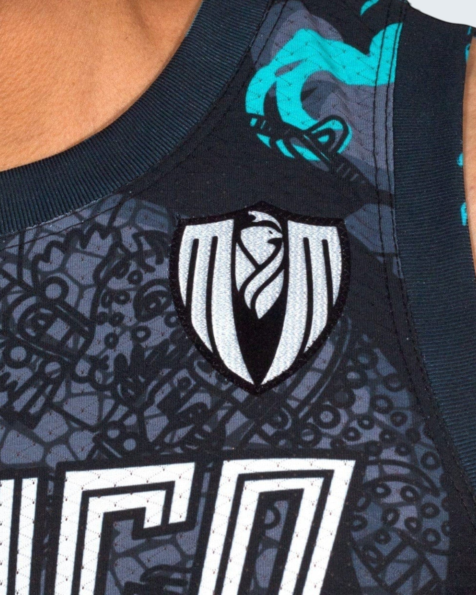 Retrooo.com Jersey Jersey Basketball Tezcatlipoca - Edición Espejo Humeante Sin Mangas | Dios Nocturno