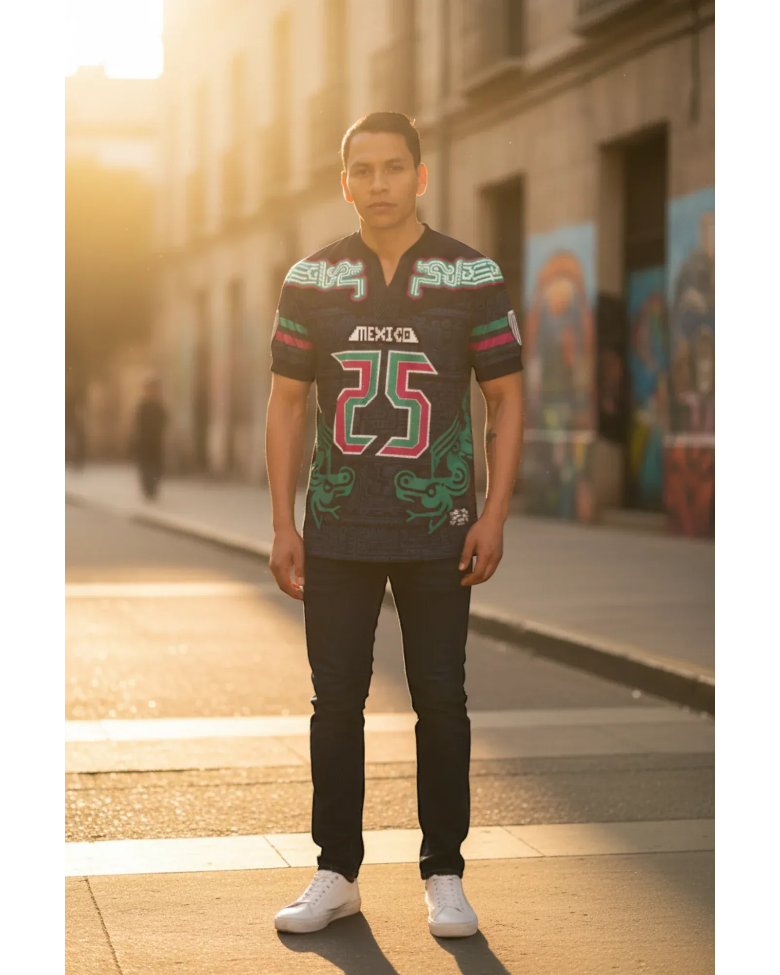 Retrooo.com Jersey Jersey Mexclart Kukulkán Juego de Pelota - Edición Futuro Ancestral | Premio Diseña México
