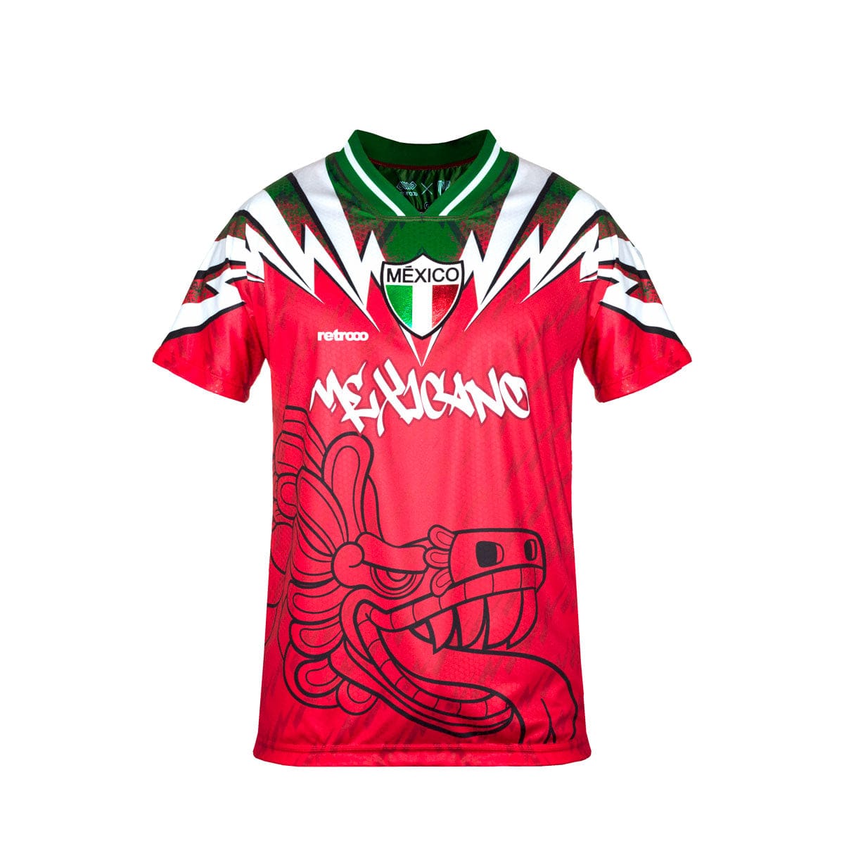 Retrooo.com Jersey Jersey Retrooo 90s México - Edición Rojo Pasión Verde Esperanza | Orgullo Nacional Retro