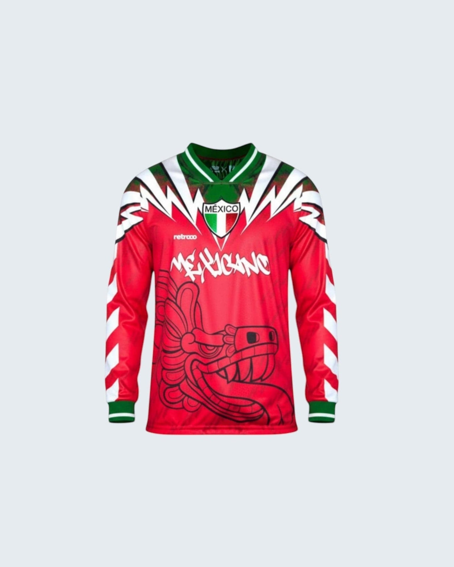 Retrooo.com Jersey Jersey Retrooo 90s México - Edición Rojo Pasión Verde Esperanza | Orgullo Nacional Retro