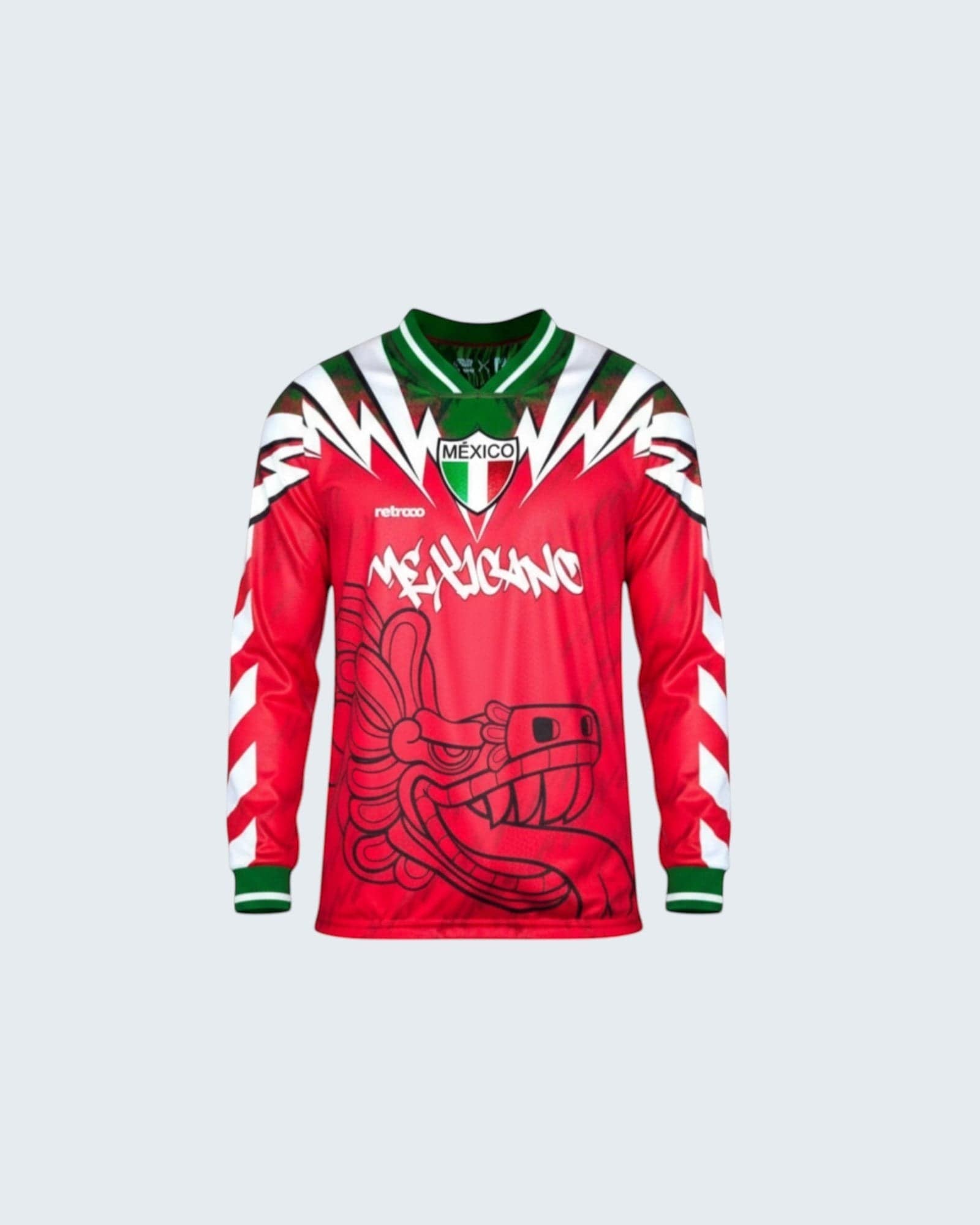 Retrooo.com Jersey Jersey Retrooo 90s México - Edición Rojo Pasión Verde Esperanza | Orgullo Nacional Retro