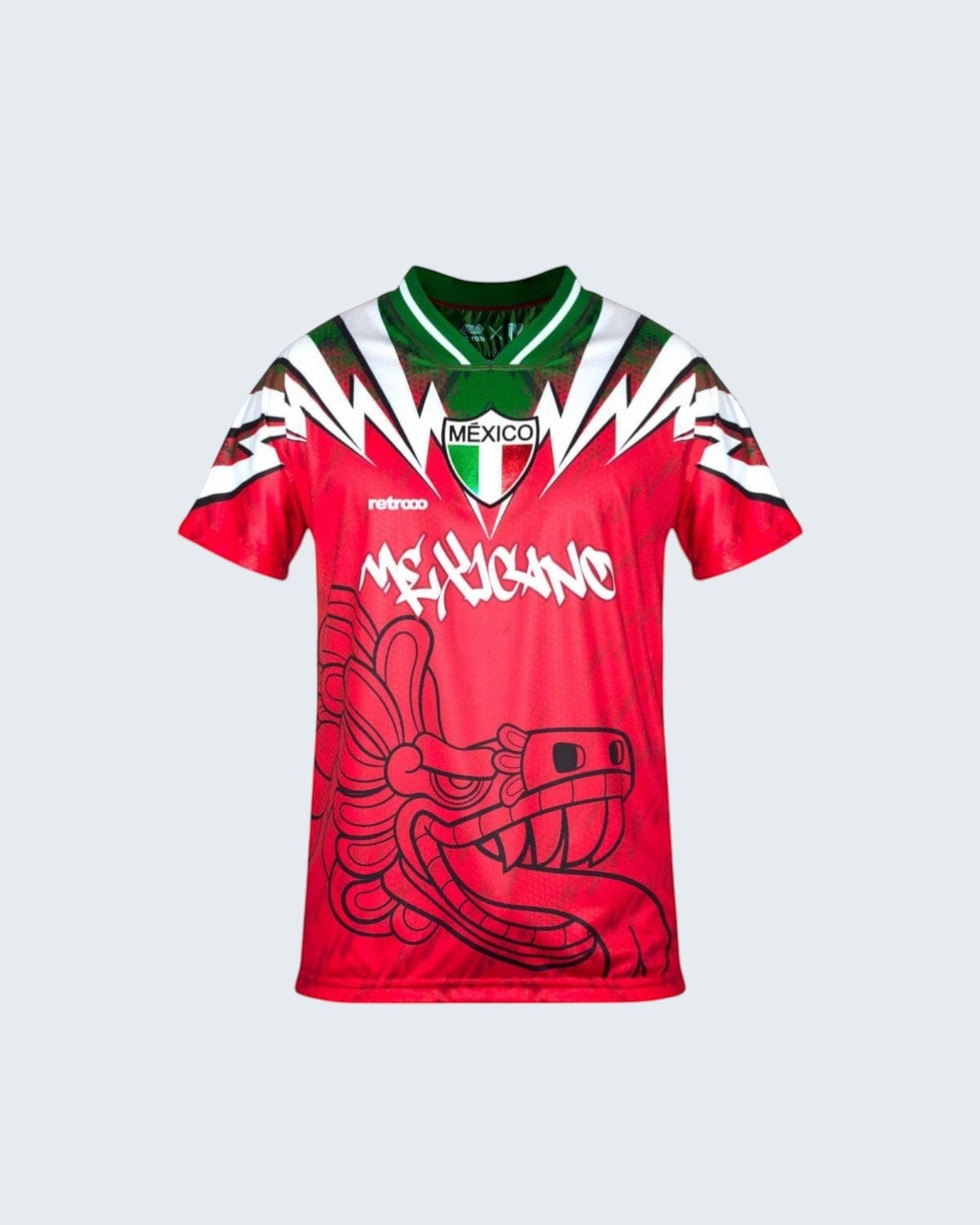 Retrooo.com Jersey Jersey Retrooo 90s México - Edición Rojo Pasión Verde Esperanza | Orgullo Nacional Retro