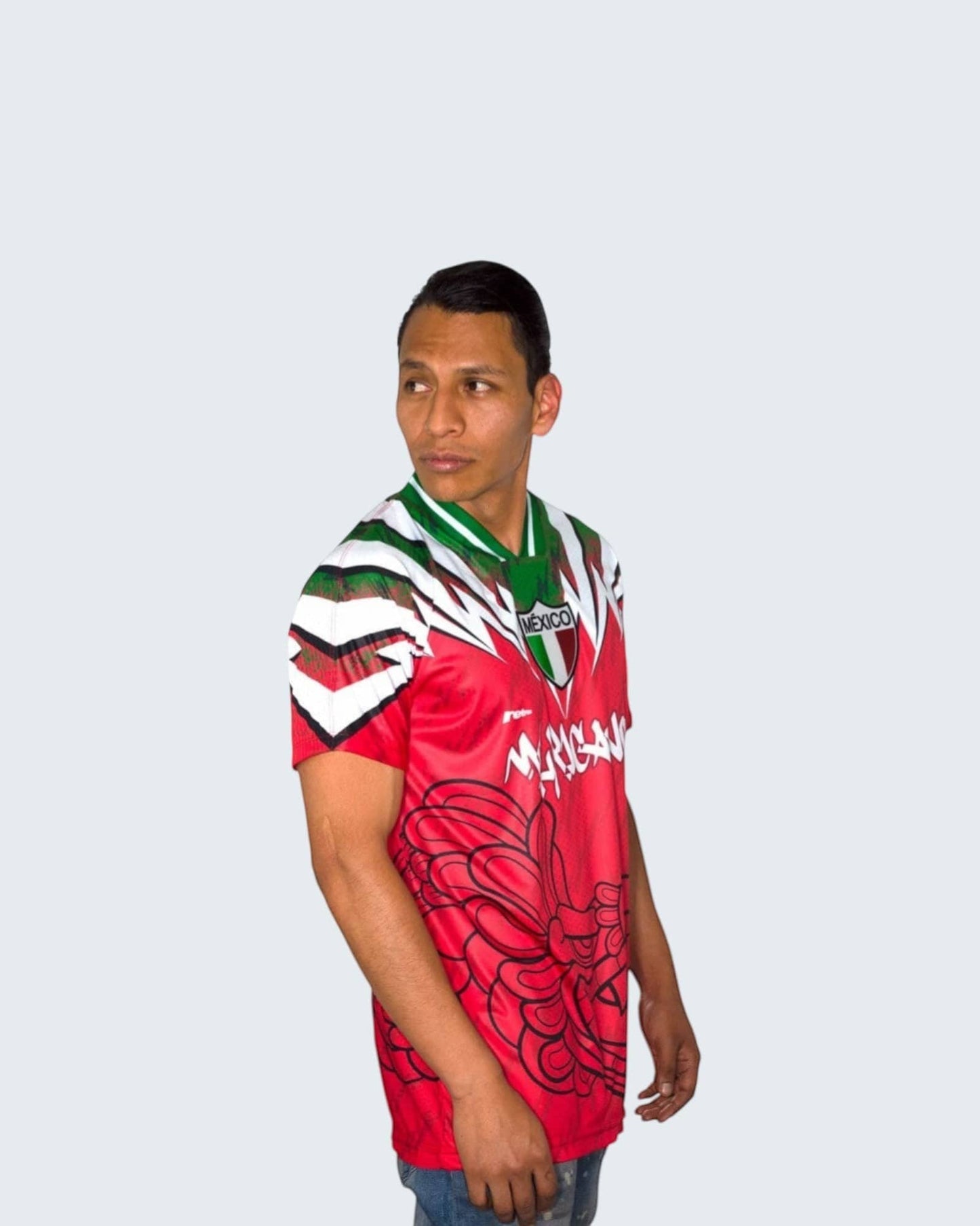 Retrooo.com Jersey Jersey Retrooo 90s México - Edición Rojo Pasión Verde Esperanza | Orgullo Nacional Retro