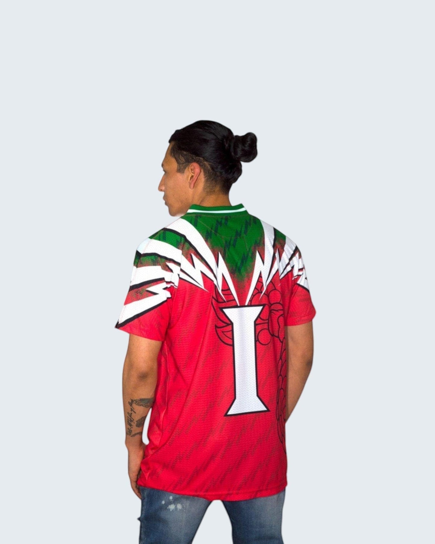 Retrooo.com Jersey Jersey Retrooo 90s México - Edición Rojo Pasión Verde Esperanza | Orgullo Nacional Retro