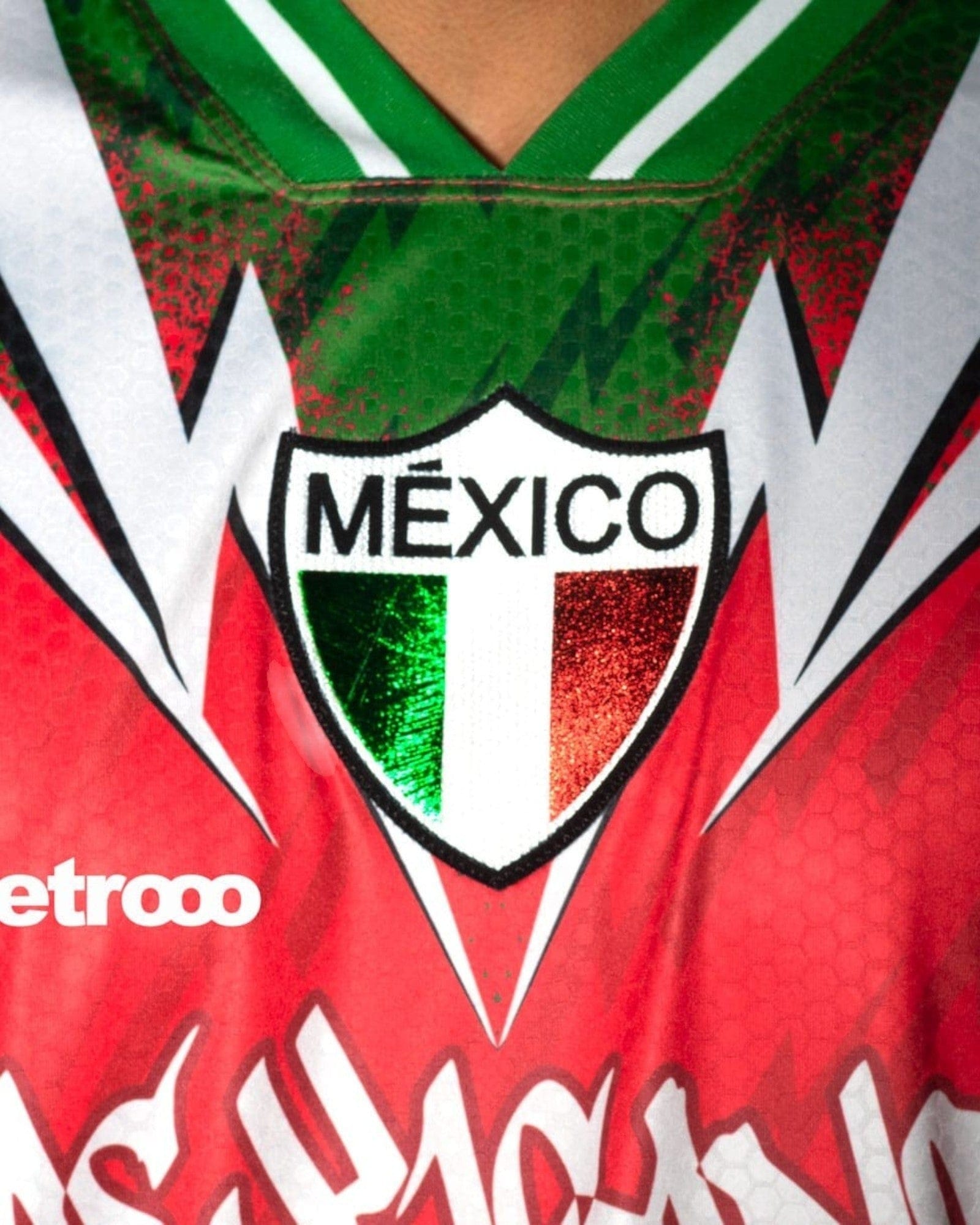 Retrooo.com Jersey Jersey Retrooo 90s México - Edición Rojo Pasión Verde Esperanza | Orgullo Nacional Retro