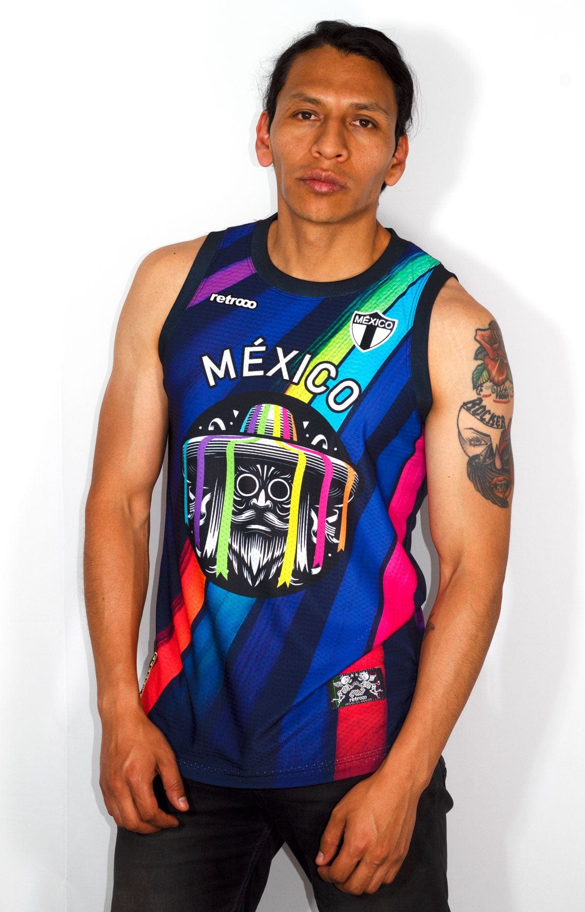Retrooo.com Jersey Jersey Tank Danza de los Viejitos - Edición Michoacán Purépecha | Sabiduría Ancestral en Movimiento