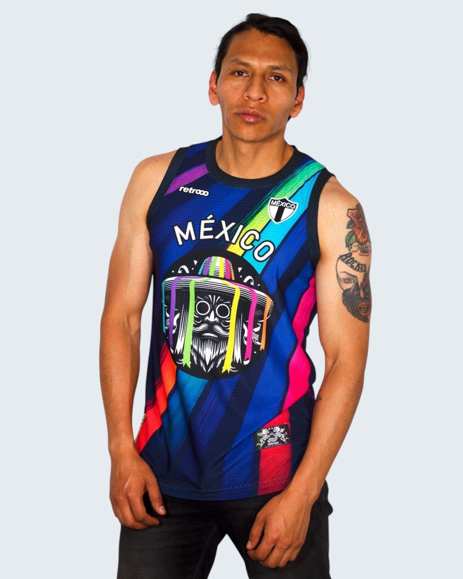 Retrooo.com Jersey Jersey Tank Danza de los Viejitos - Edición Michoacán Purépecha | Sabiduría Ancestral en Movimiento