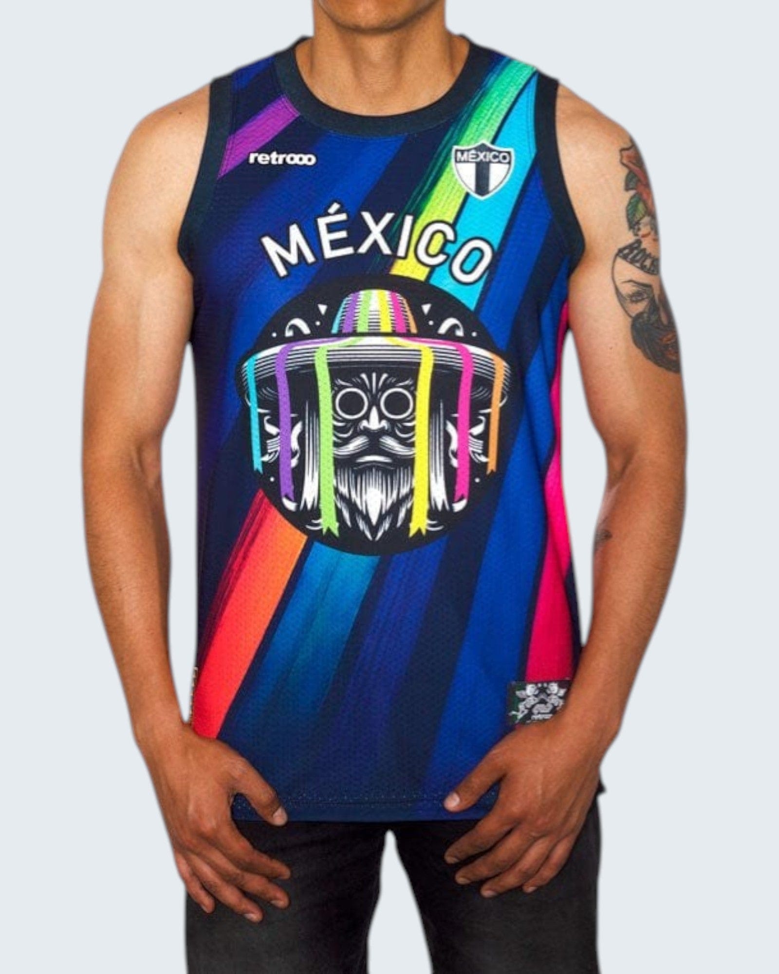 Retrooo.com Jersey Jersey Tank Danza de los Viejitos - Edición Michoacán Purépecha | Sabiduría Ancestral en Movimiento