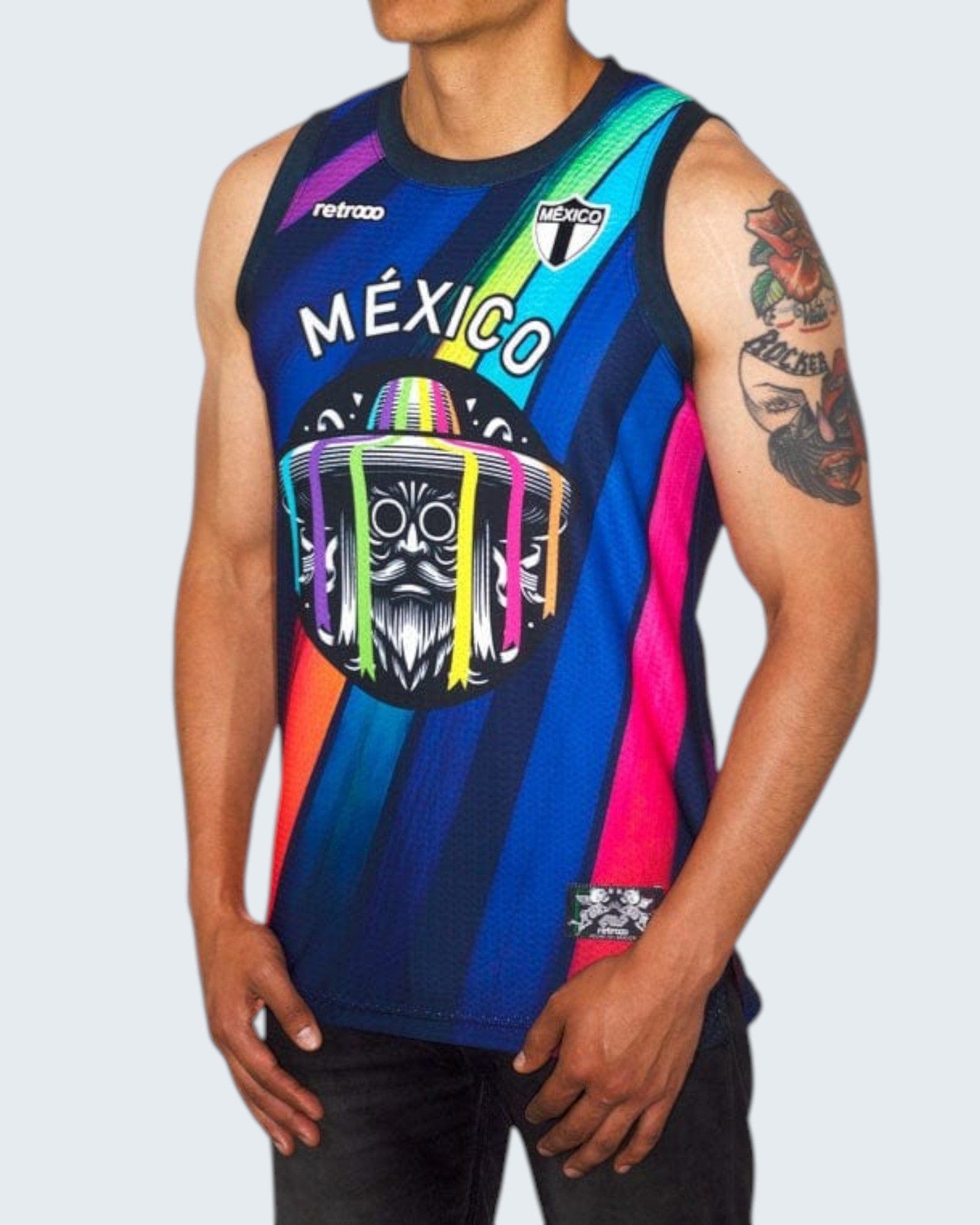 Retrooo.com Jersey Jersey Tank Danza de los Viejitos - Edición Michoacán Purépecha | Sabiduría Ancestral en Movimiento