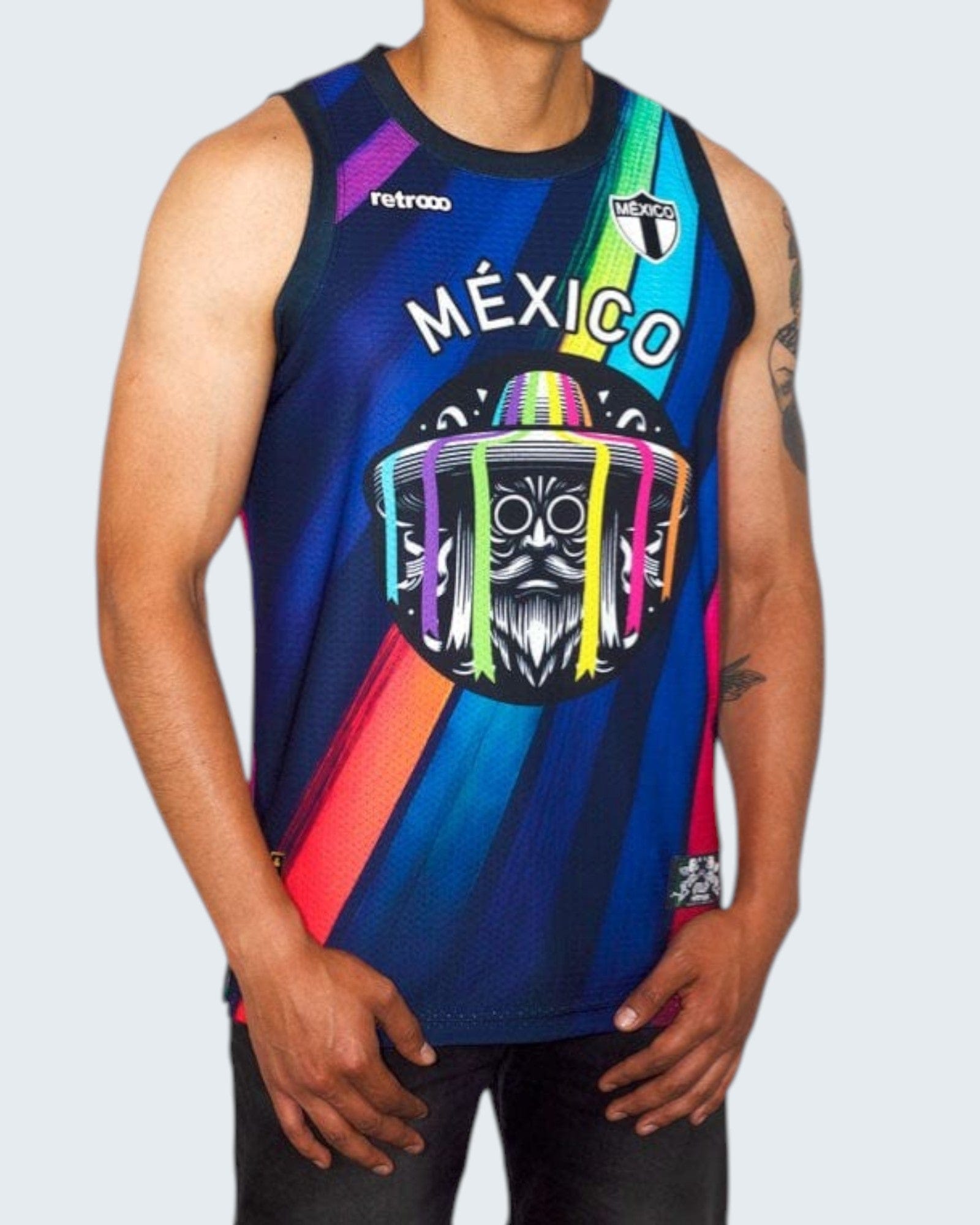 Retrooo.com Jersey Jersey Tank Danza de los Viejitos - Edición Michoacán Purépecha | Sabiduría Ancestral en Movimiento