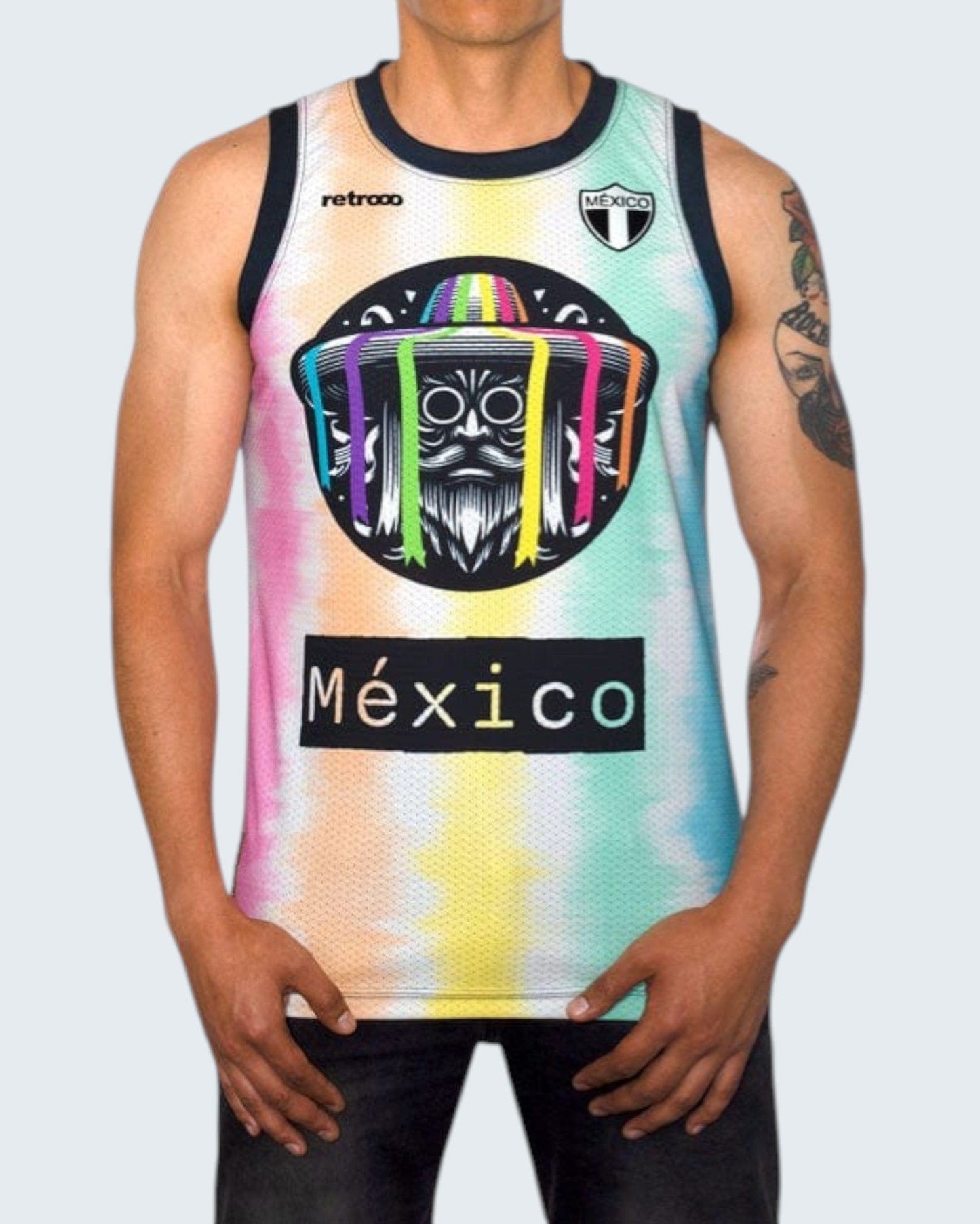 Retrooo.com Jersey Jersey Tank Danza de los Viejitos - Edición Michoacán Purépecha | Sabiduría Ancestral en Movimiento