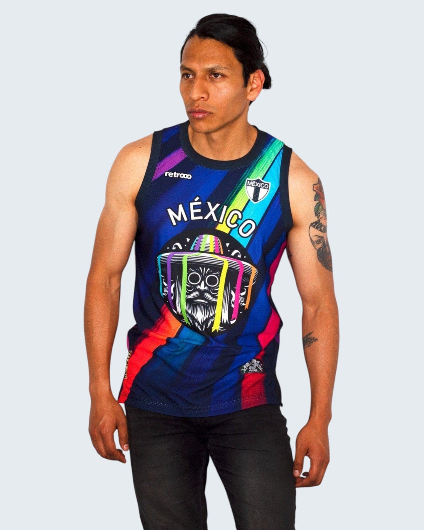 Retrooo.com Jersey Jersey Tank Danza de los Viejitos - Edición Michoacán Purépecha | Sabiduría Ancestral en Movimiento