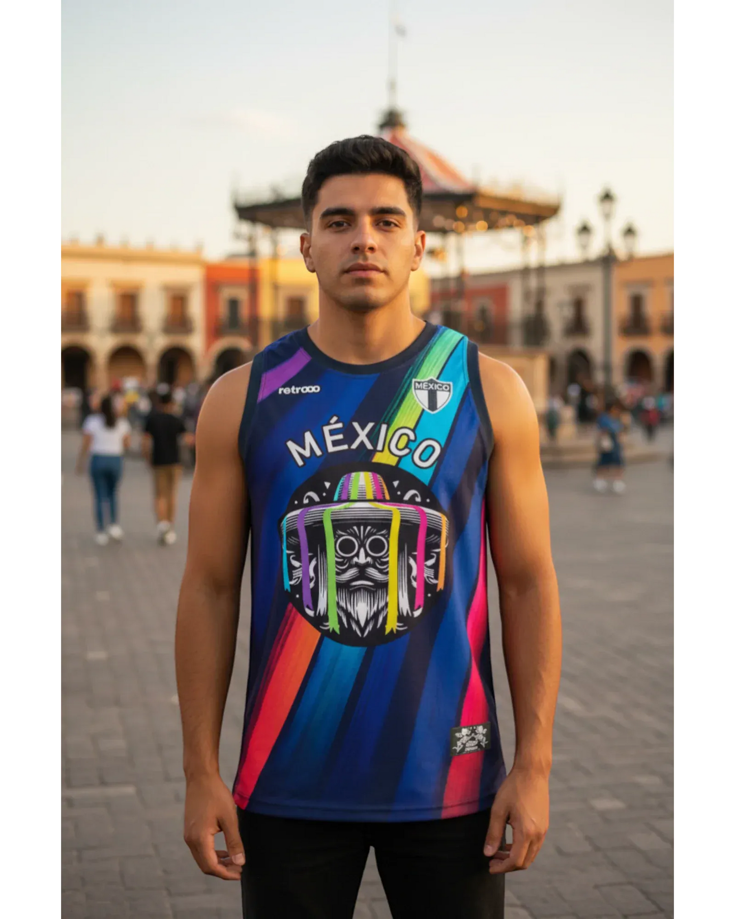 Retrooo.com Jersey Jersey Tank Danza de los Viejitos - Edición Michoacán Purépecha | Sabiduría Ancestral en Movimiento