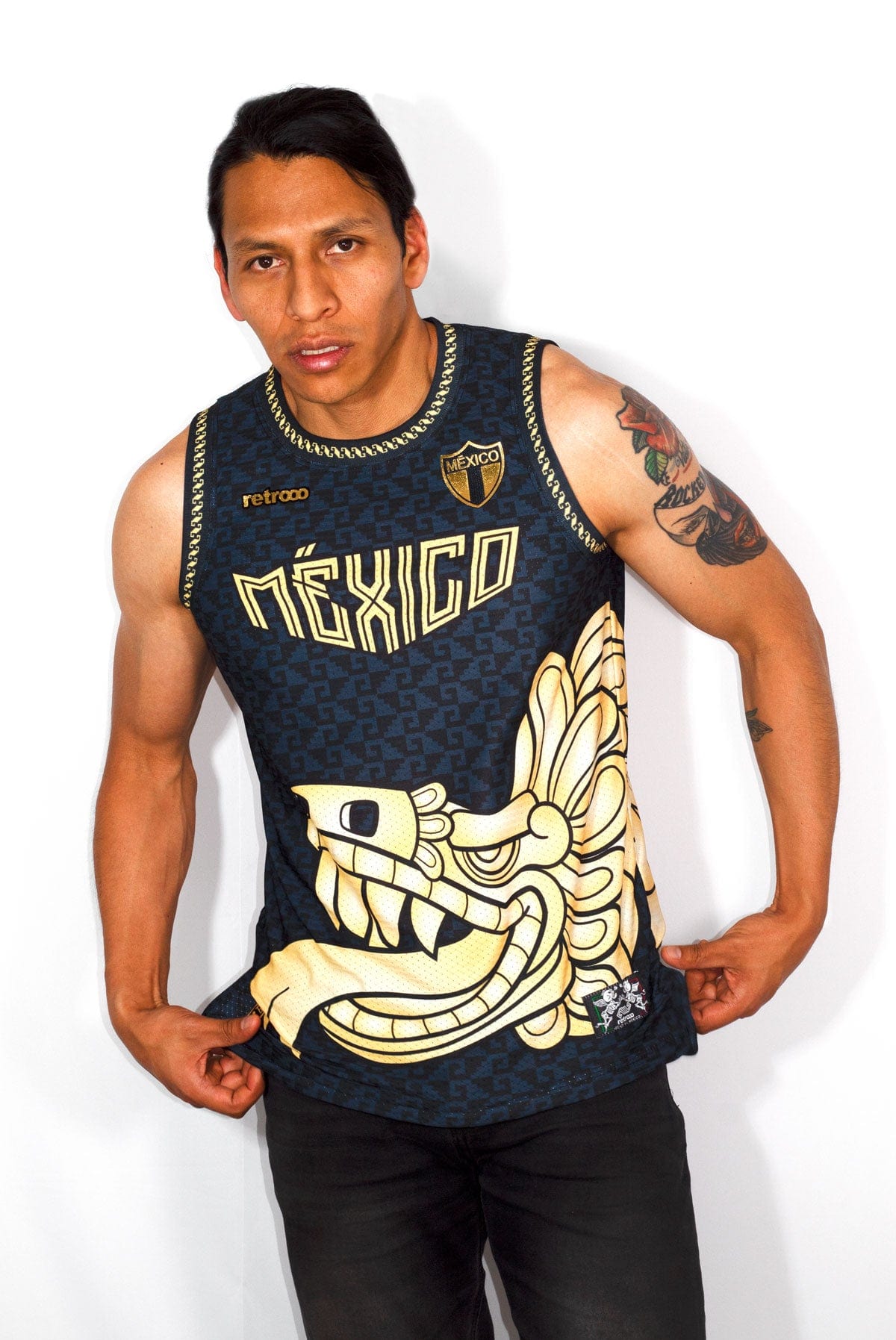Retrooo.com Jersey Jersey Tank Quetzalcóatl - Edición Serpiente Emplumada | Guardián de la Tradición
