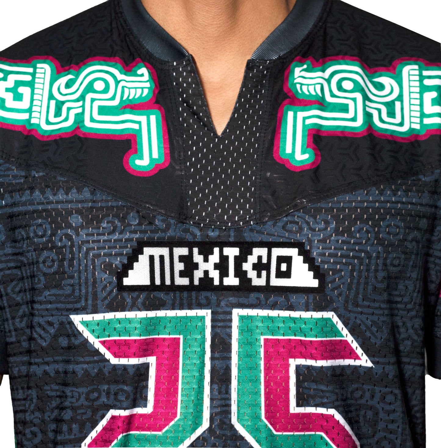 Retrooo.com Jersey Negro / XS Jersey Mexclart Kukulkán Juego de Pelota - Edición Futuro Ancestral | Premio Diseña México