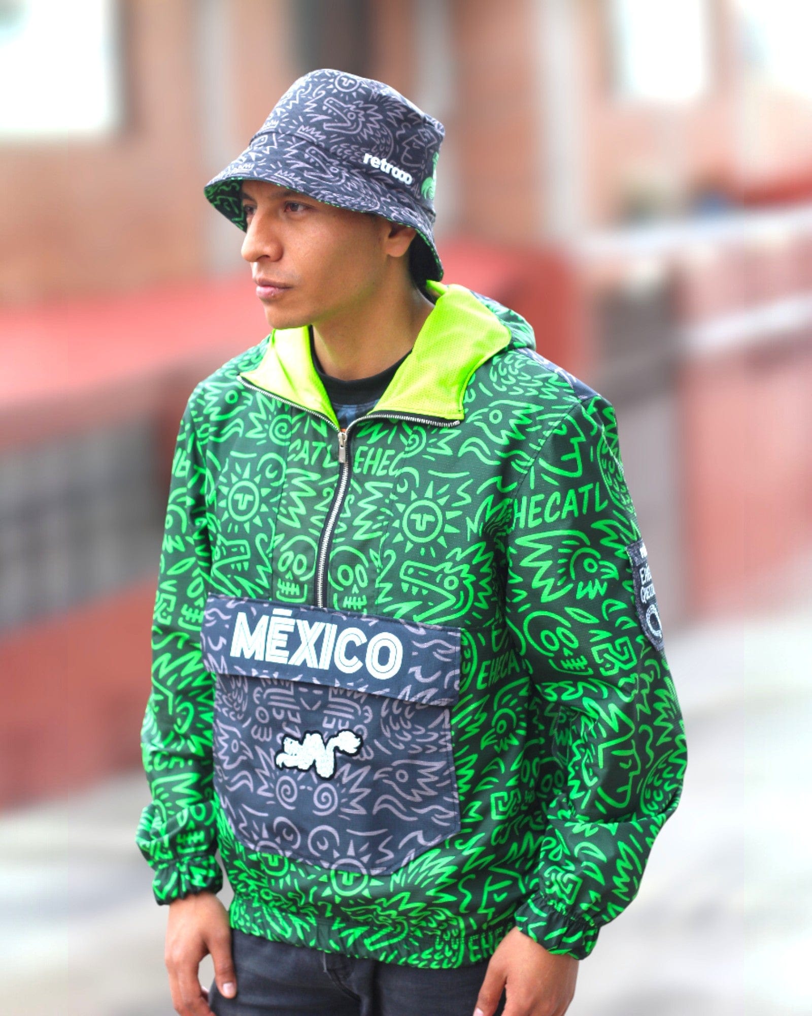 Retrooo.com Rompevientos Retrooo México - Edición Ehécatl | Dios del Viento Premium