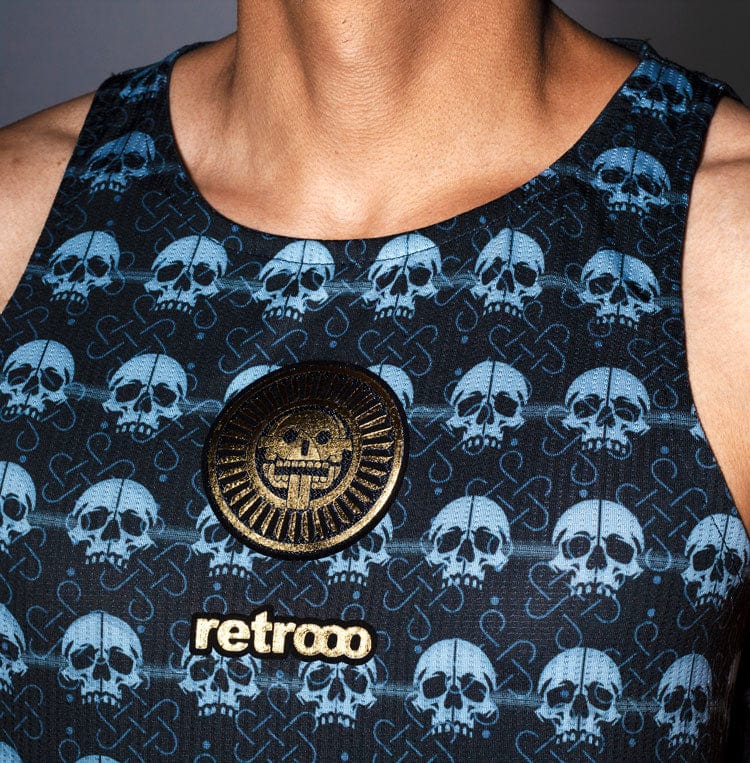 Retrooo.com Ropa deportiva Jersey Tzompantli Tank - Edición Eco Performance | Fuerza Ancestral Sustentable