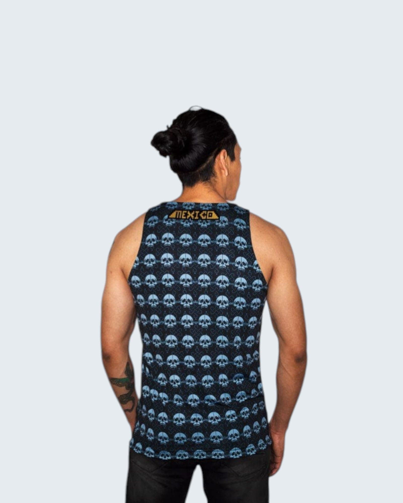 Retrooo.com Ropa deportiva Jersey Tzompantli Tank - Edición Eco Performance | Fuerza Ancestral Sustentable