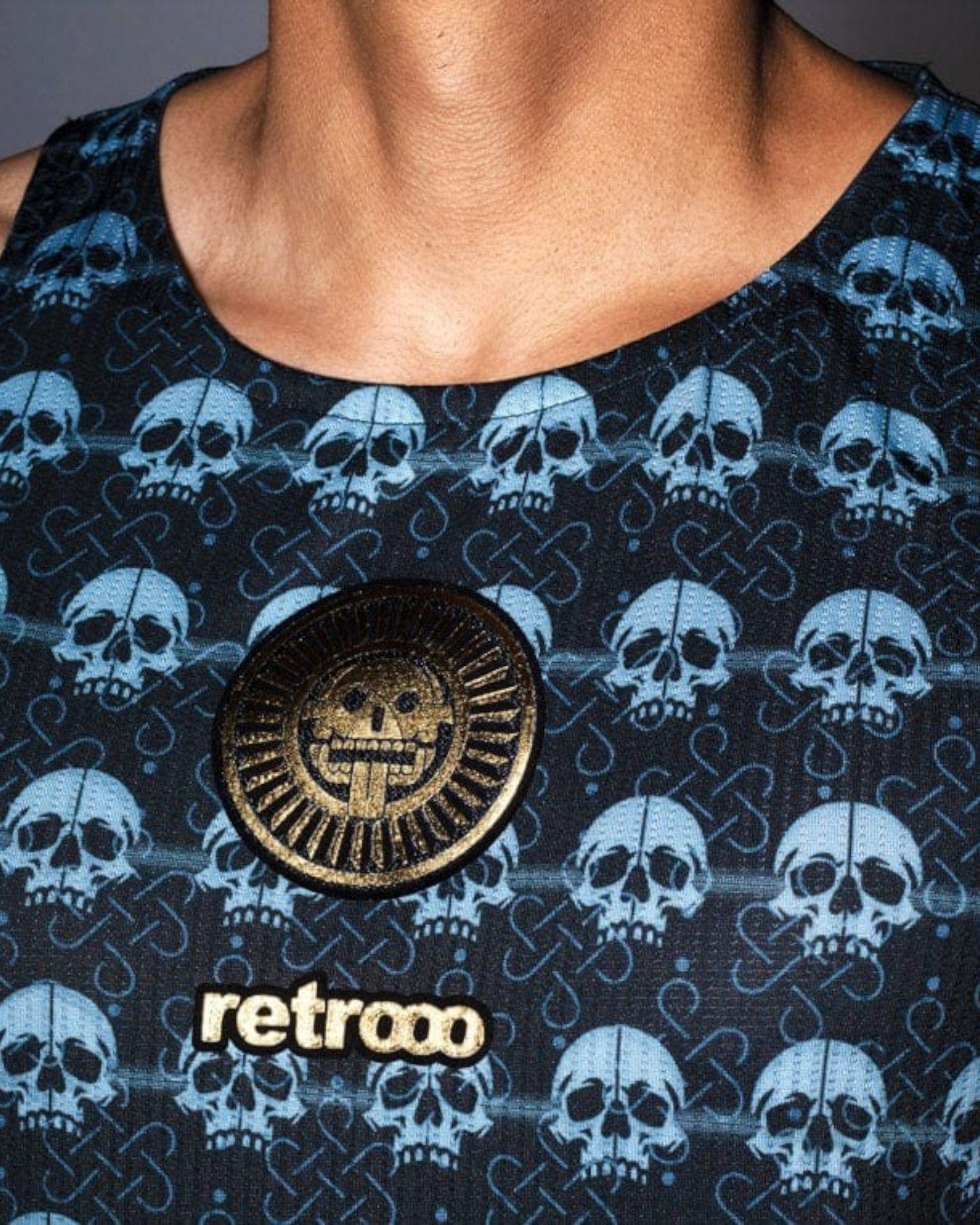 Retrooo.com Ropa deportiva Jersey Tzompantli Tank - Edición Eco Performance | Fuerza Ancestral Sustentable