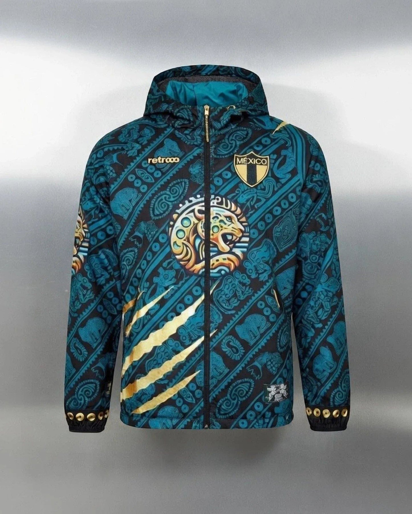 Retrooo.com Sudadera Rompevientos Balam · Jaguar de Calakmul · Edición Prototipo | Retrooo