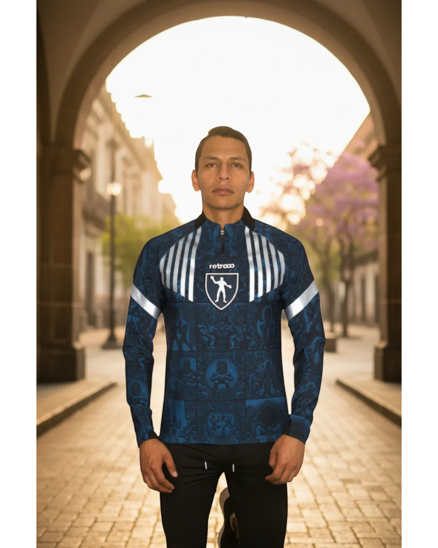 Retrooo.com Sudadera Sudadera Códices Luchadores - Edición Gladiador Azteca | Era Dorada del Ring
