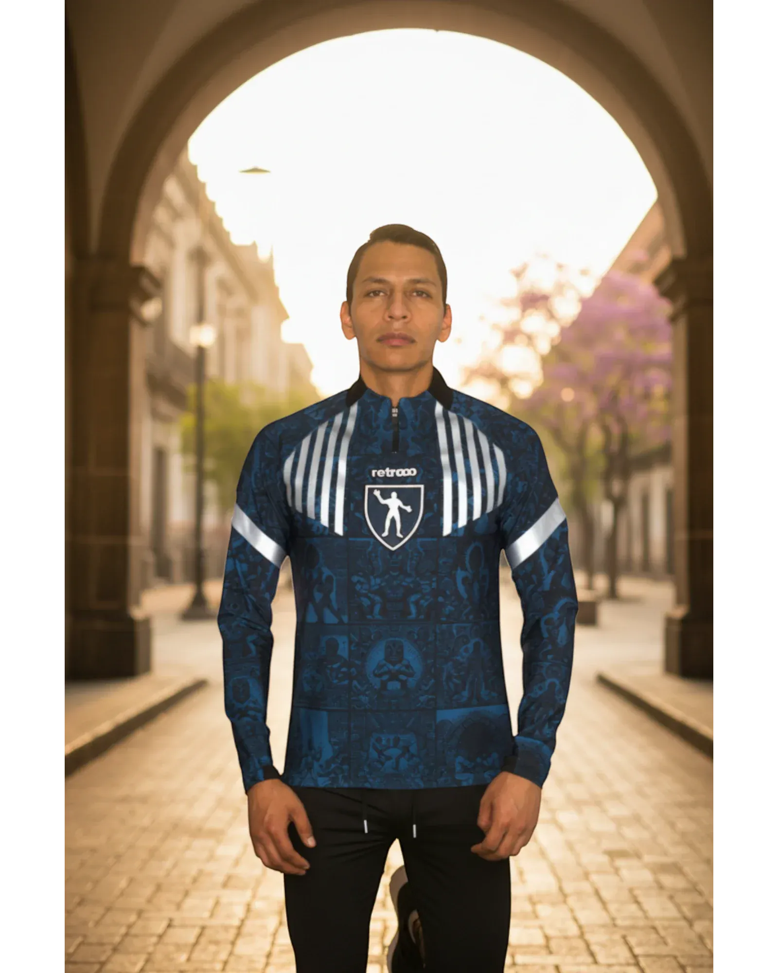 Retrooo.com Sudadera Sudadera Códices Luchadores - Edición Gladiador Azteca | Era Dorada del Ring
