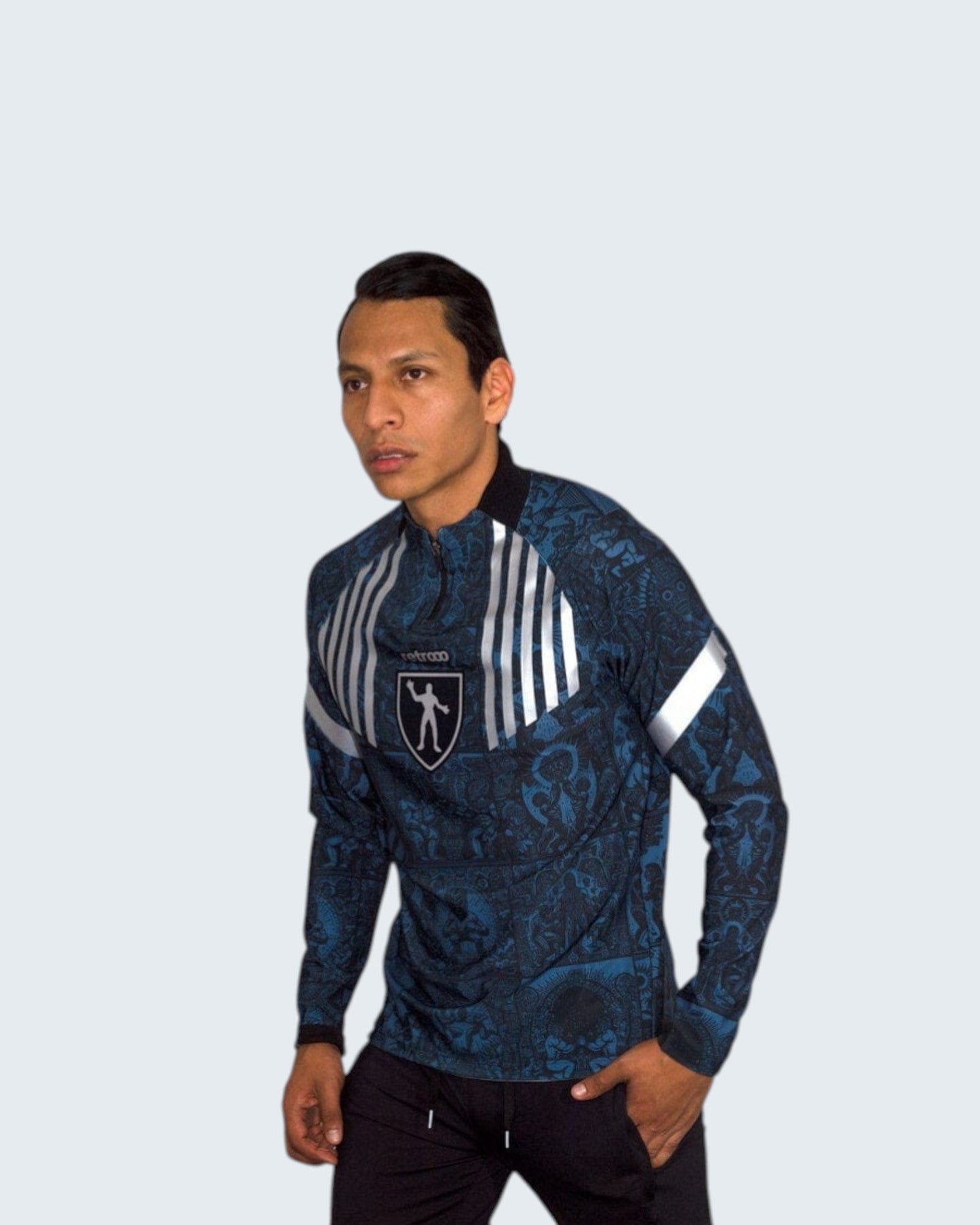 Retrooo.com Sudadera Sudadera Códices Luchadores - Edición Gladiador Azteca | Era Dorada del Ring